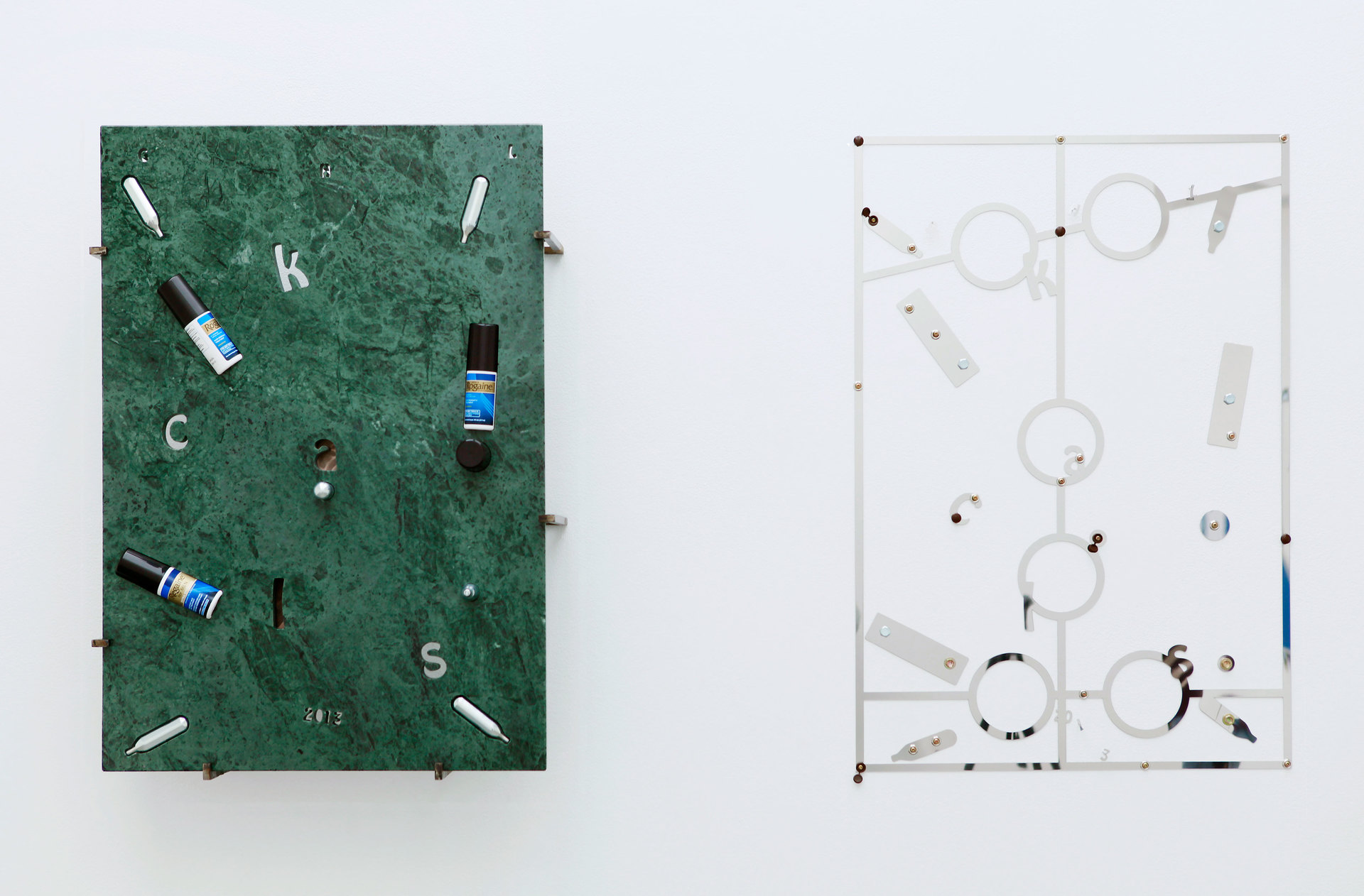 George Henry Longly: Year of the Snake, 2013 & Calorie Counter (Weight Watchers), 2013, Cell Project Space