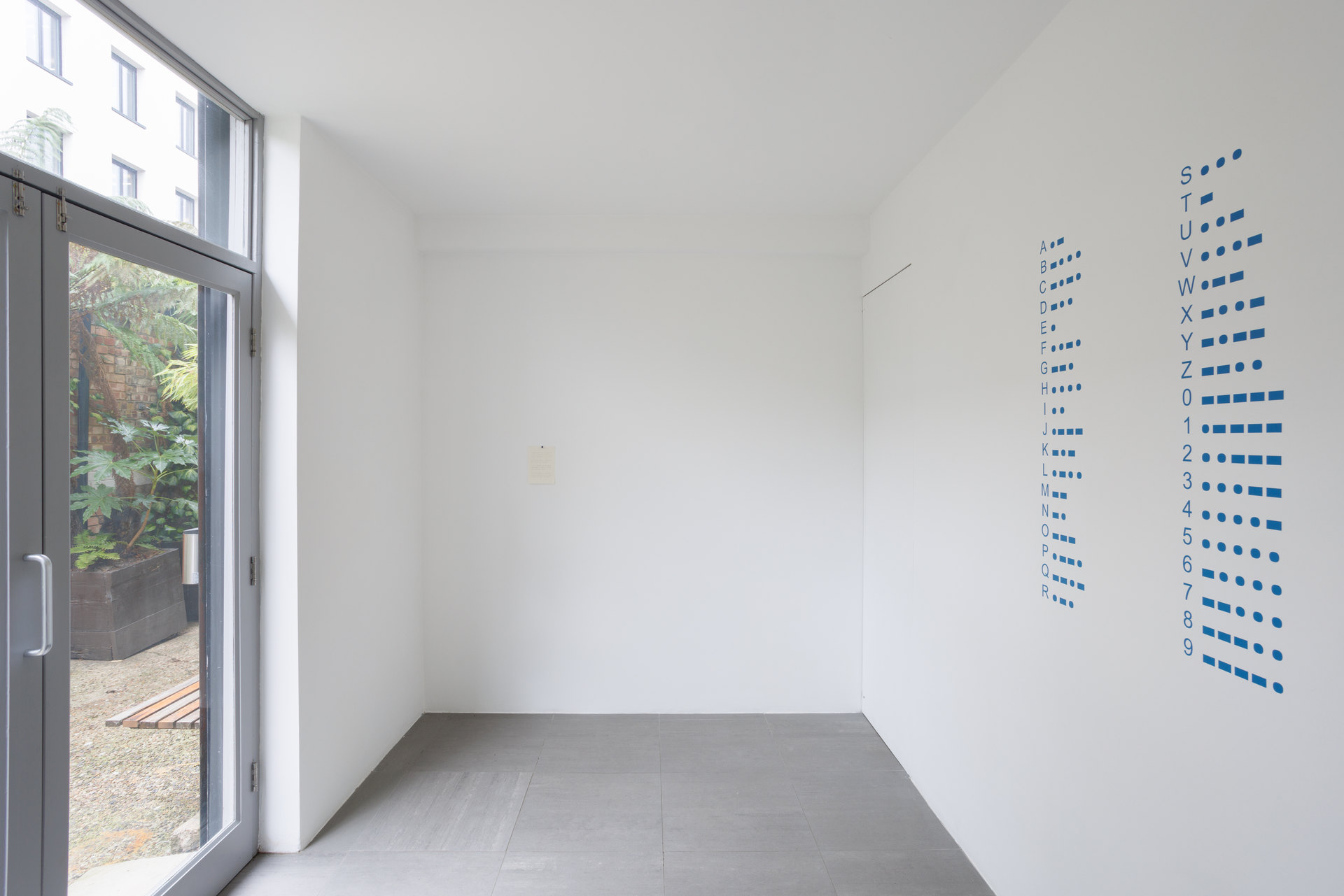 Bryan Giuseppi Rodriguez Cambana, Love Songs, Installation View, wall vinyl, ink on paper, 2022