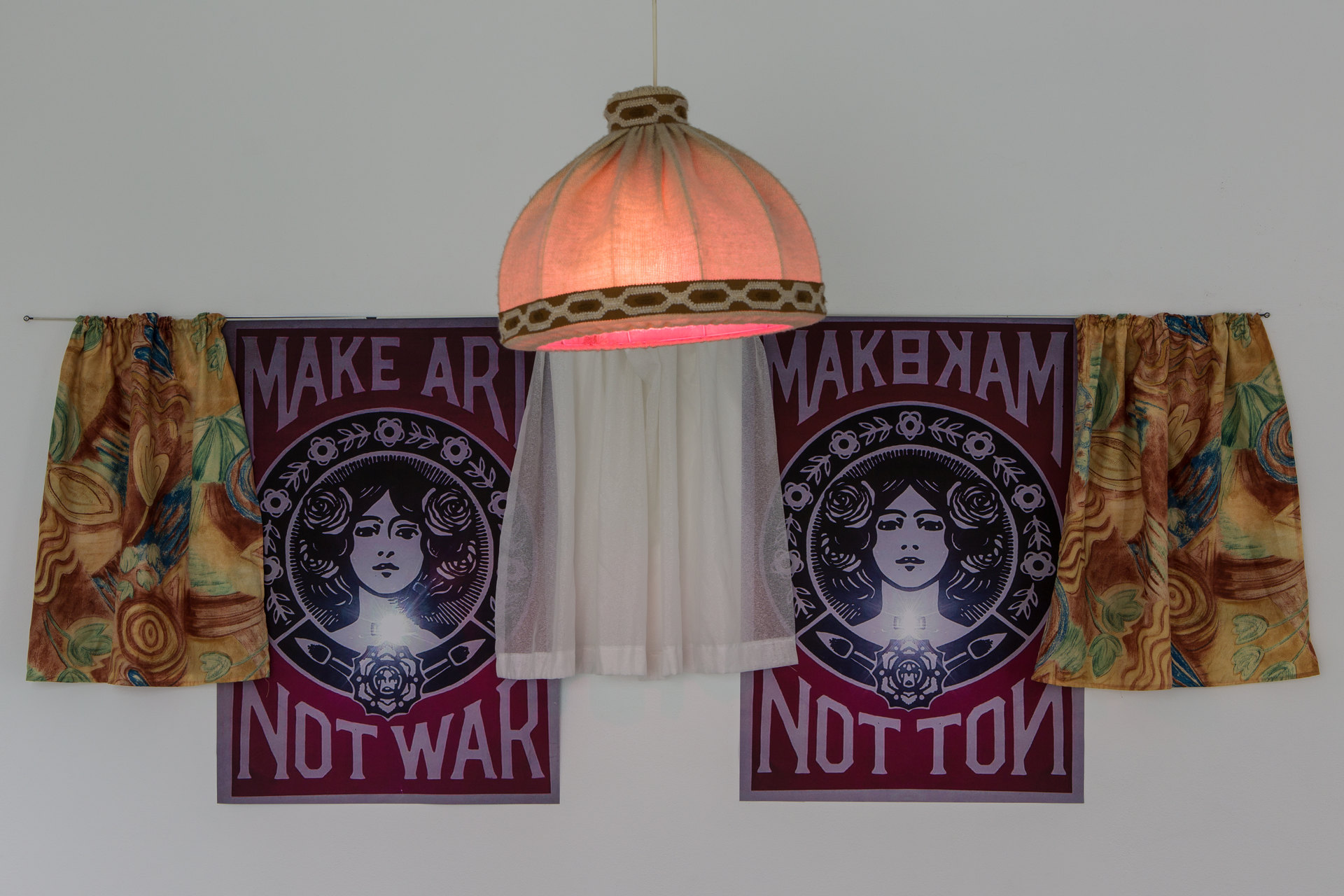 Nancy Halt 'Make art not war, one to four' (Detail), 2018, No, No, No, No, 2018 Cell Project Space