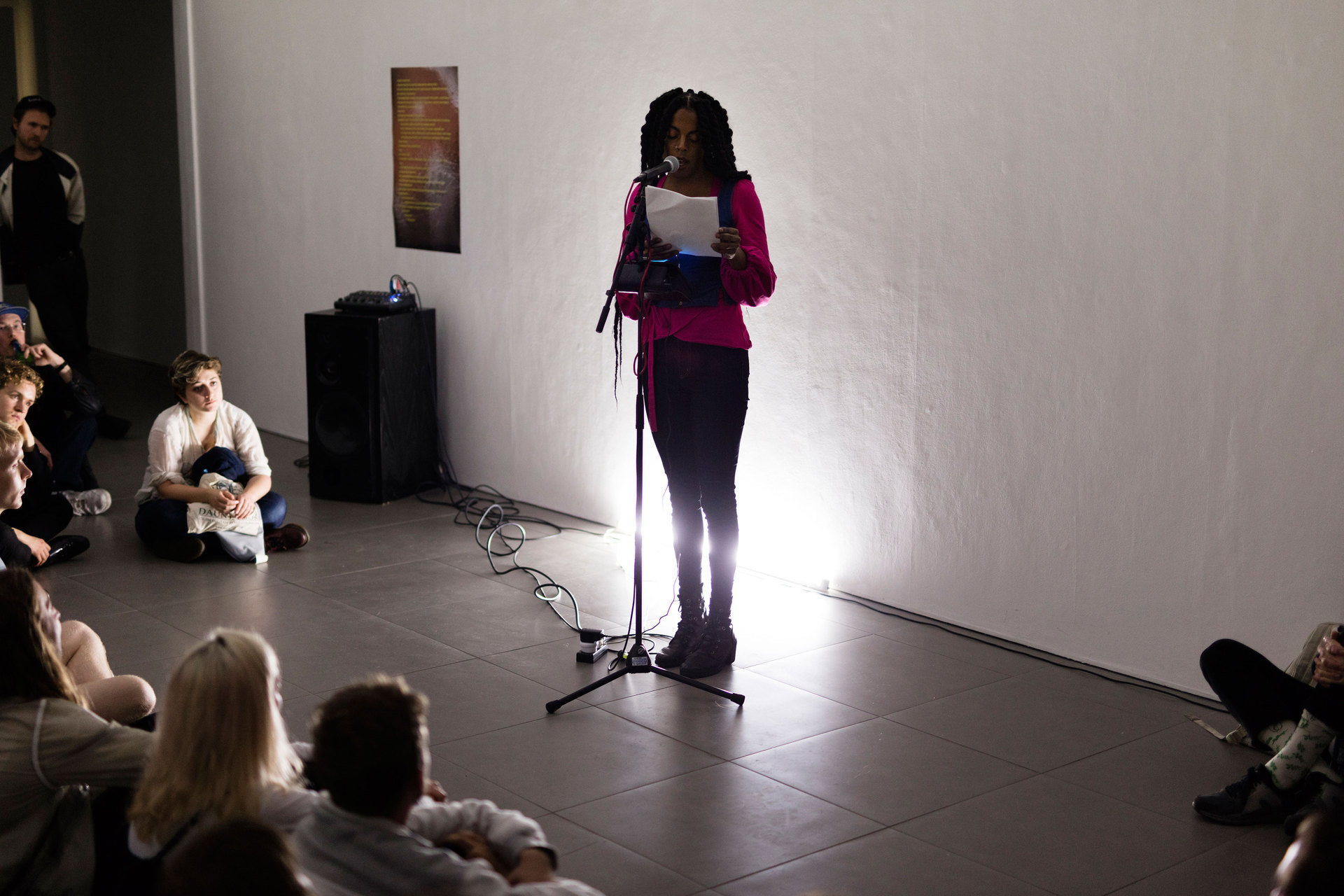 Juliana Huxtable reading, part of "Reading Pleasure" event, Cell Project Space, 2017