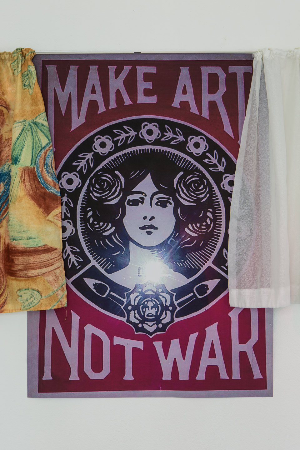 Nancy Halt 'Make art not war, one to four' (Detail), 2018, No, No, No, No, 2018 Cell Project Space