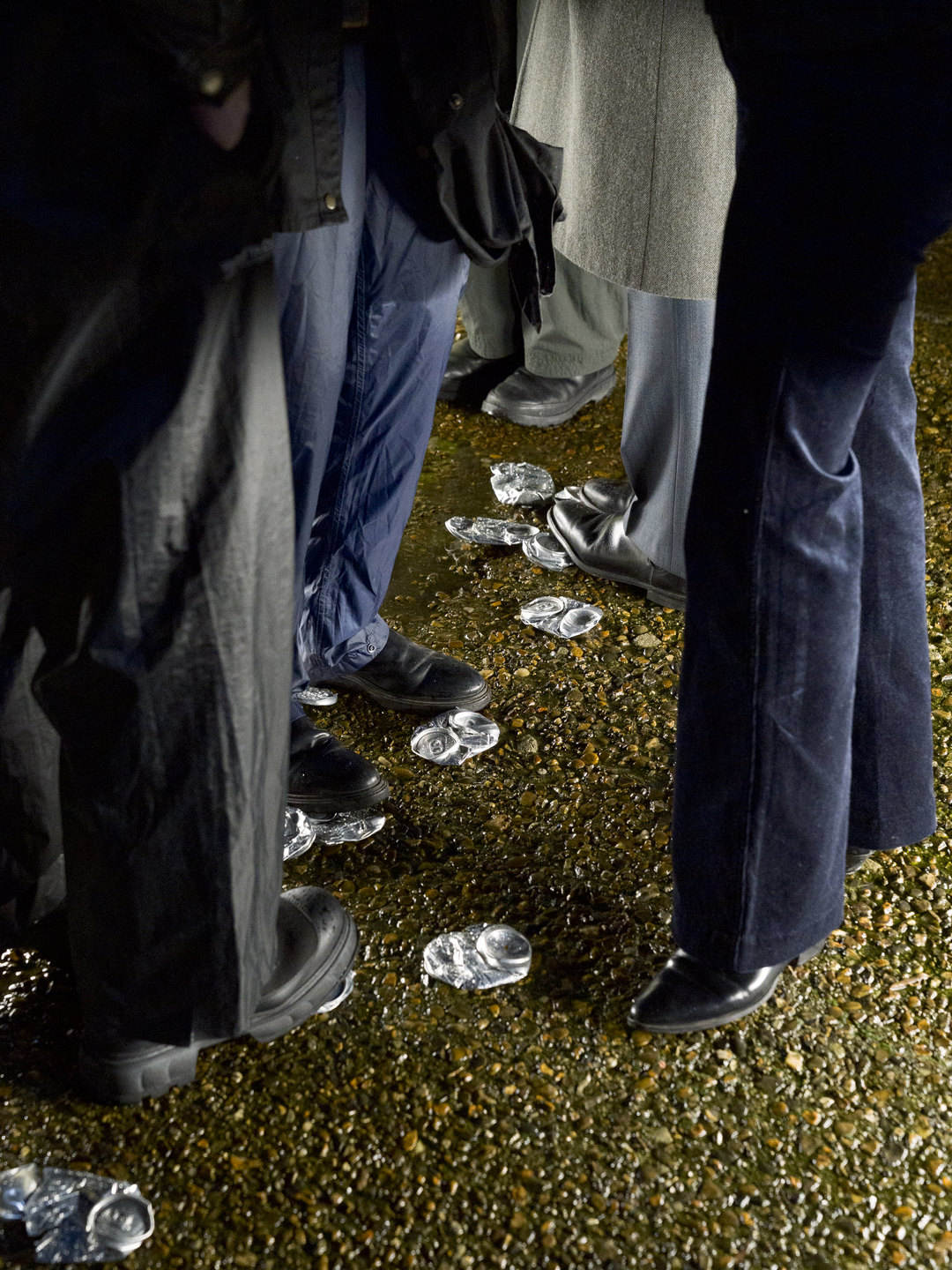 Elizabeth Wright, Corridor Cans, 2026, dimensions variable, Teatro Grottesco presents Elizabeth Wright at Cell Project Space, 2026