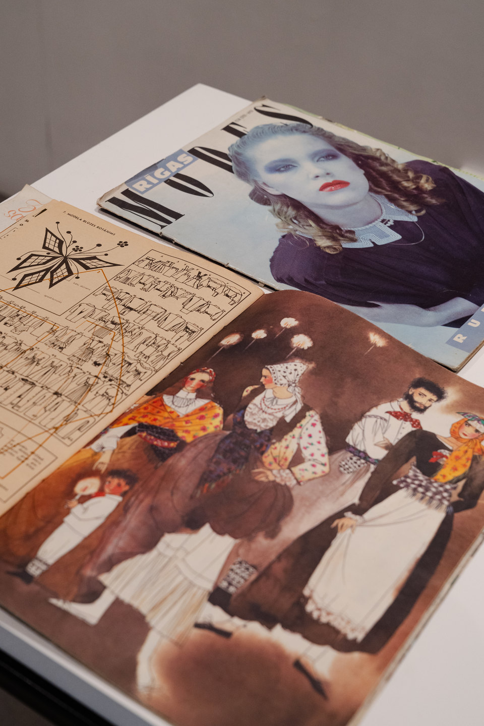 Detail, Rigas Modes Magazine, 1980-1990 display 'Untamed Fashion Assemblies' archive courtesy Bruno Birmanis, 2025