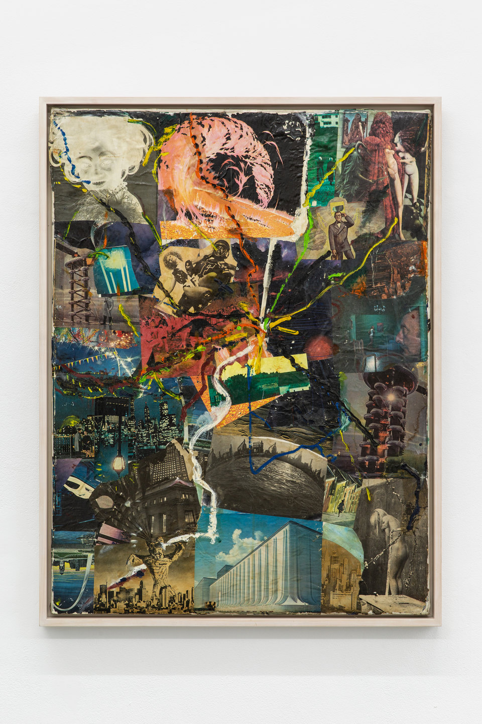 Stanley Fisher, 'Untitled', 1963, Shit and Doom - NO!art, 2019 Stanley Fisher, 'Untitled', 1963, Collage: Oil paint and paper on canvas, 101 x 76cm, Shit and Doom - NO!art, 2019, Cell Project Space