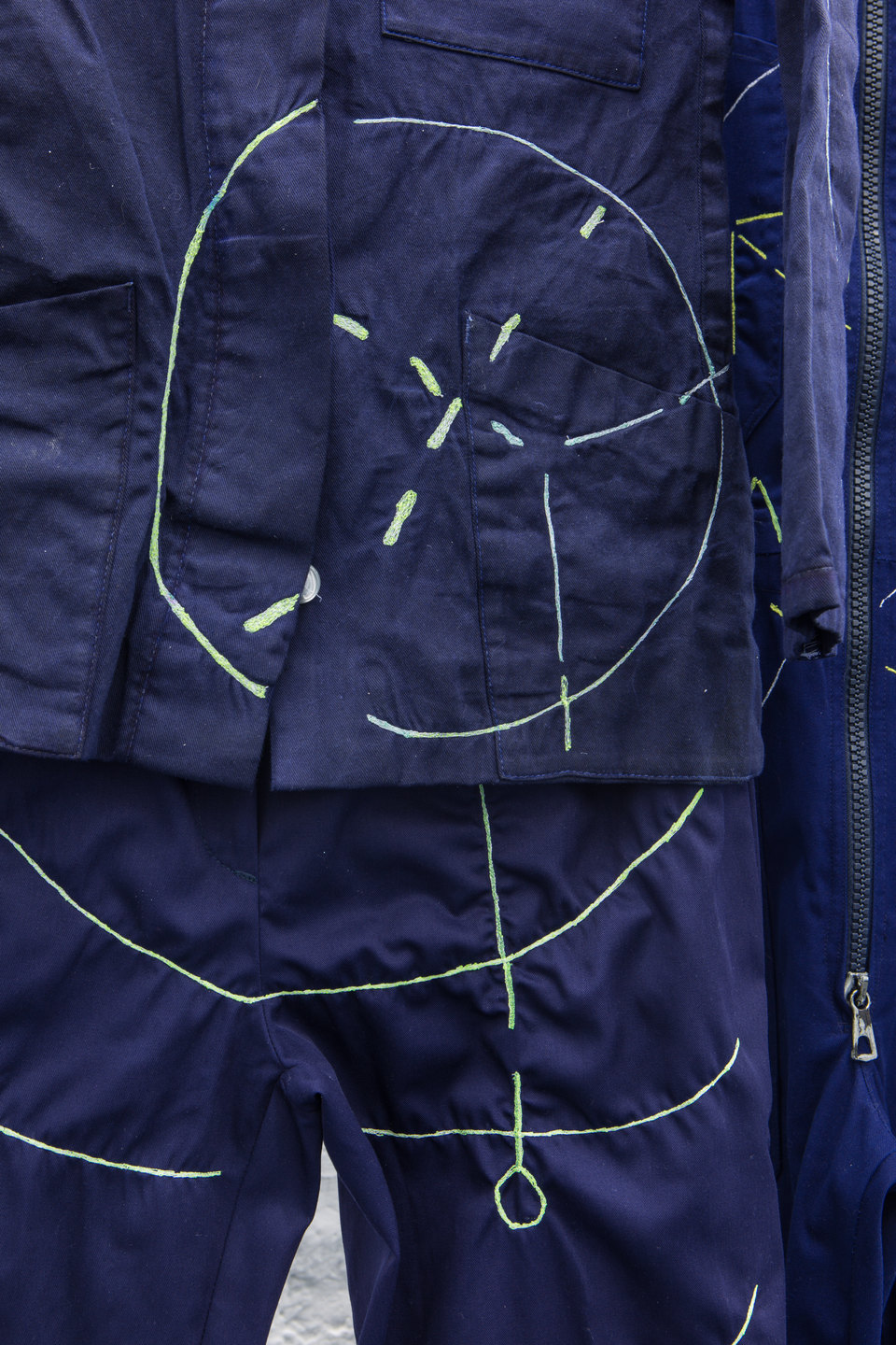 Angharad Williams and Mathis Gasser, 'Navigator Suits' (detail), 2018, Hergest:Nant, Cell Project Space