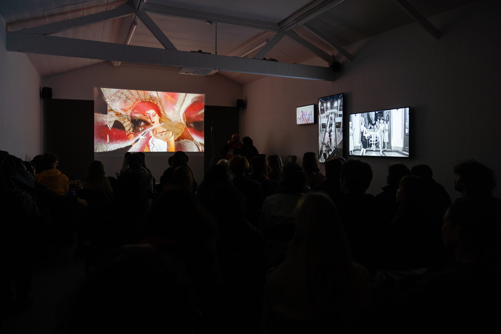 'Untamed Fashion Assemblies' archival film compilation of 'Untamed Fashion Assemblies' 1990-1999, runway and behind the scenes, courtesy Bruno Birmanis, Cell Project Space 2025