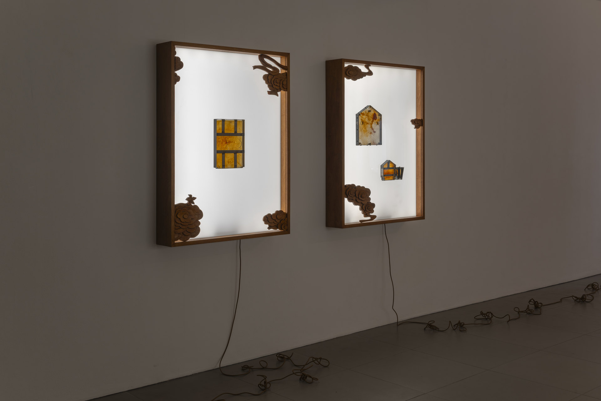 Ruoru Mou, Tease 002 & Tease 003, 2025, 2x (89 x 118 x 17 cm), Fortunate, Cell Project Space, 2025