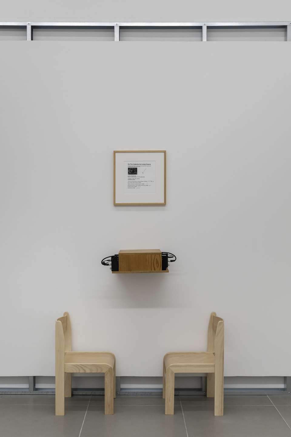 Jeff Preiss, Temple, 2006, dimensions variable, Marshall monitors, plywood, mirrors, framed flyer (exhibition copy), kindergarten chairs, Orchard Documents, Cell Project Space, 2026