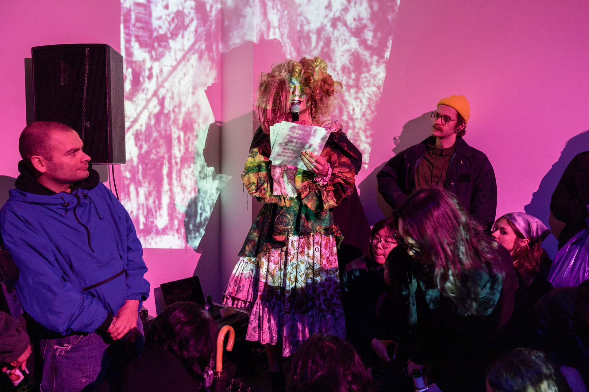 Taras Gembik performance for Queer 'Eastern' European Anti-Colonial Solidarity Fundraiser, 2023