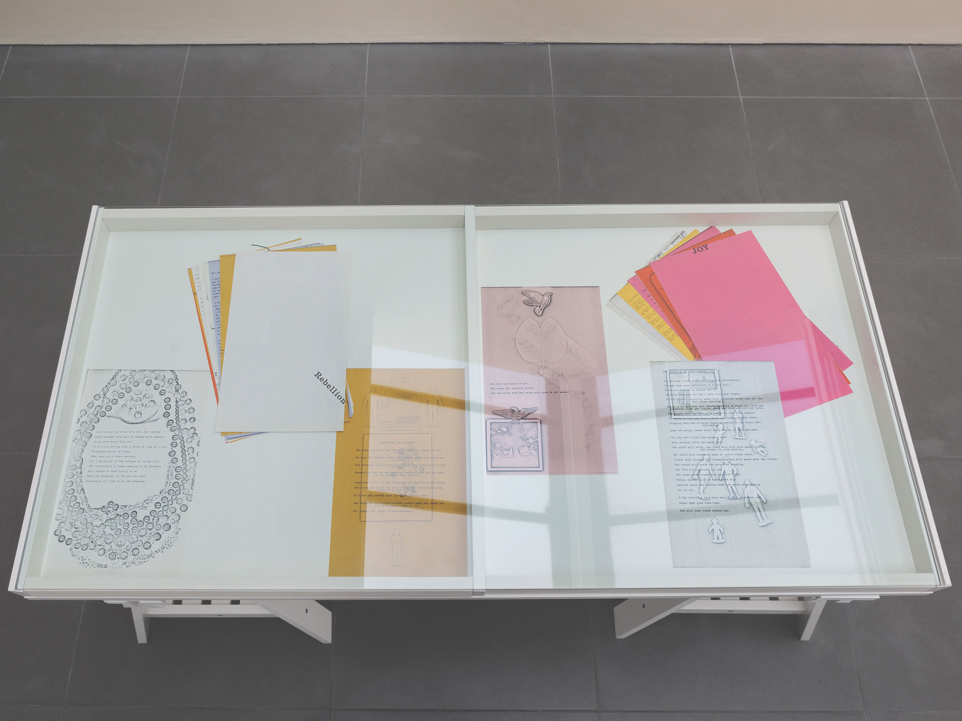 Barbara T Smith, Joy, The Poetry Set 1965, Xerox prints Barbara T Smith, Joy, The Poetry Set 1965, Xerox prints, Cell Project Space