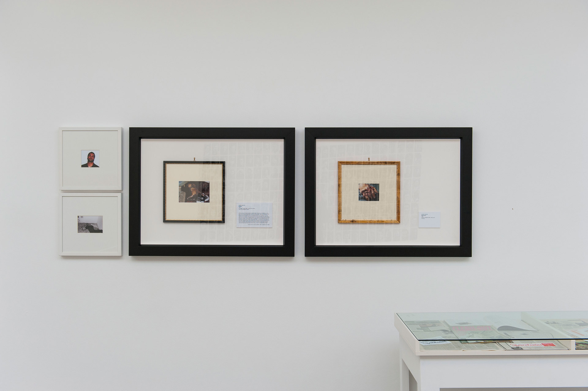 Eva and Franco Mattes, Darko Maver, (1988–99) Eva and Franco Mattes, Darko Maver, (1988–99), Part of a larger work, framed archive of digital print on paper, (2x) 94 x 73 cm, (2x) 35.5 x 35.5 cm, Cell Project Space