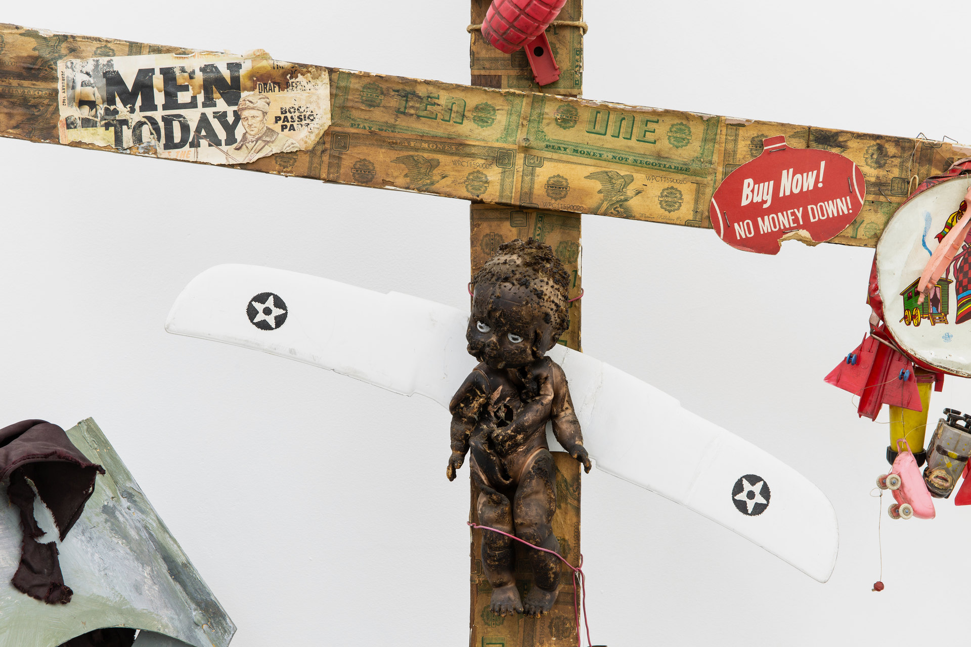Sam Goodman, 'The Bomb' [detail], 1960–61, Found Object Assemblage, 193 x 121 x 58cm, Shit and Doom - NO!art, 2019, Cell Project Space