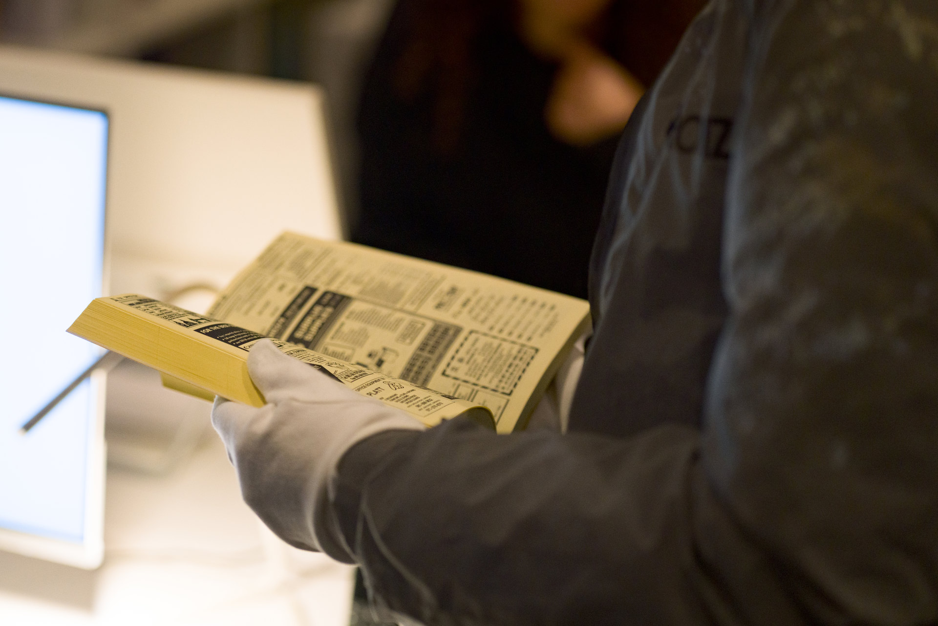 Elizabeth Wright, Yellow Pages, 1995, detail, Teatro Grottesco presents Elizabeth Wright at Cell Project Space, 2026