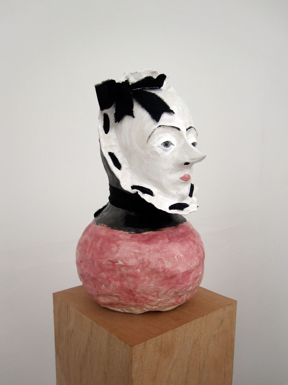 Jonathan Baldock, Dolly, 2009, Ceramic, cotton, glass eyes, clay, (h,1630mm x w.250mm x d.250mm), Cell Project Space