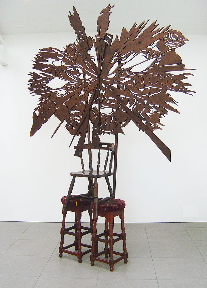 Ben Cottrell ‘Nature Head III’ 2008 mixed media (h.282cm x l.220cm x w.50cm), Wild Shapes, Cell Project Space