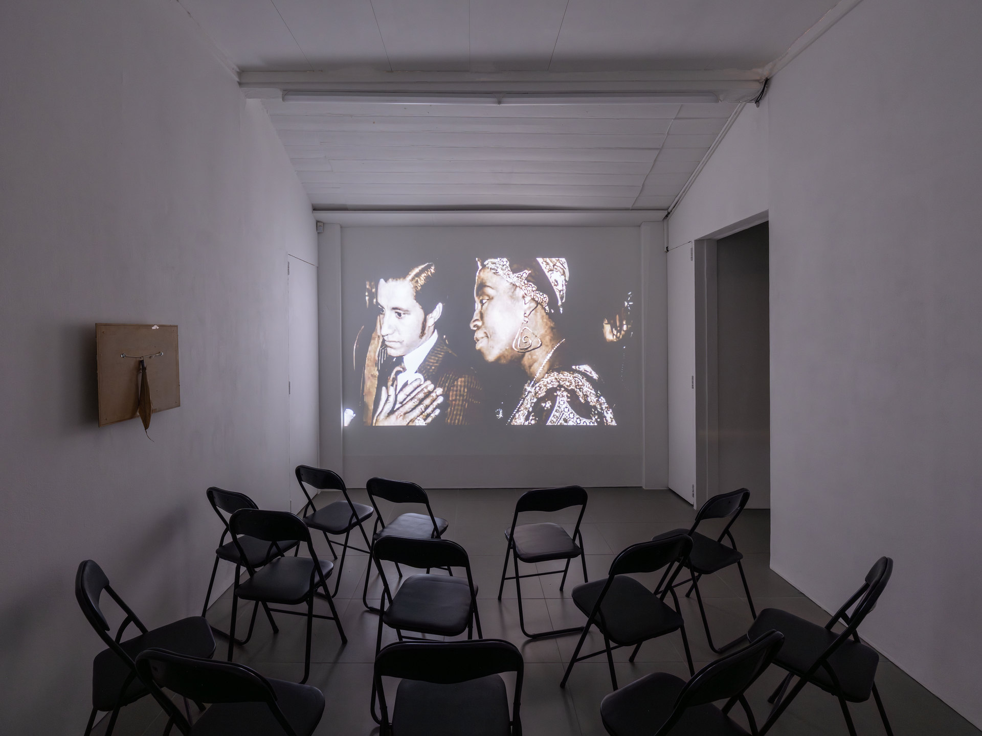 Installation documentation of Alex Harsley’s ‘Photodirect’ screening, 2026