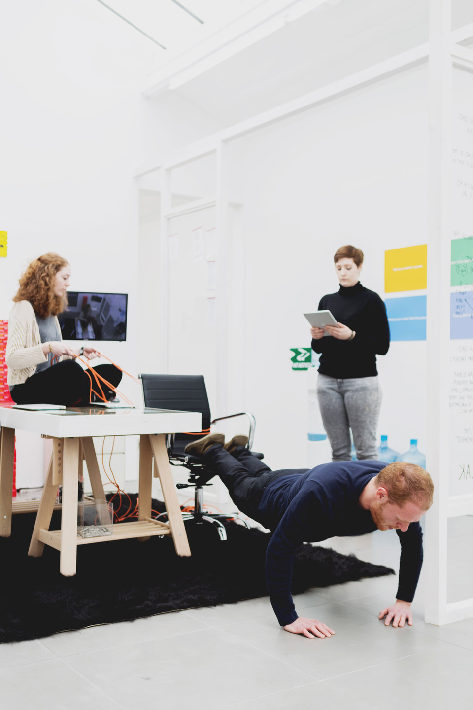 Essex Olivares, Office Riddim, Performance 2015 Essex Olivares, Office Riddim, 2013 - 2014, Performance Cell Project Space, 2015