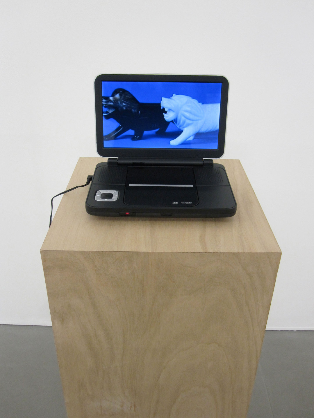 Maria Taniguchi, ‘Part 2: Untitled (Marble Lions)’, 2010, 12'08" looped digital video, dvd player, plywood plinth, plinth (w.360 x d.360mm x h.1000mm), Cell Project Space