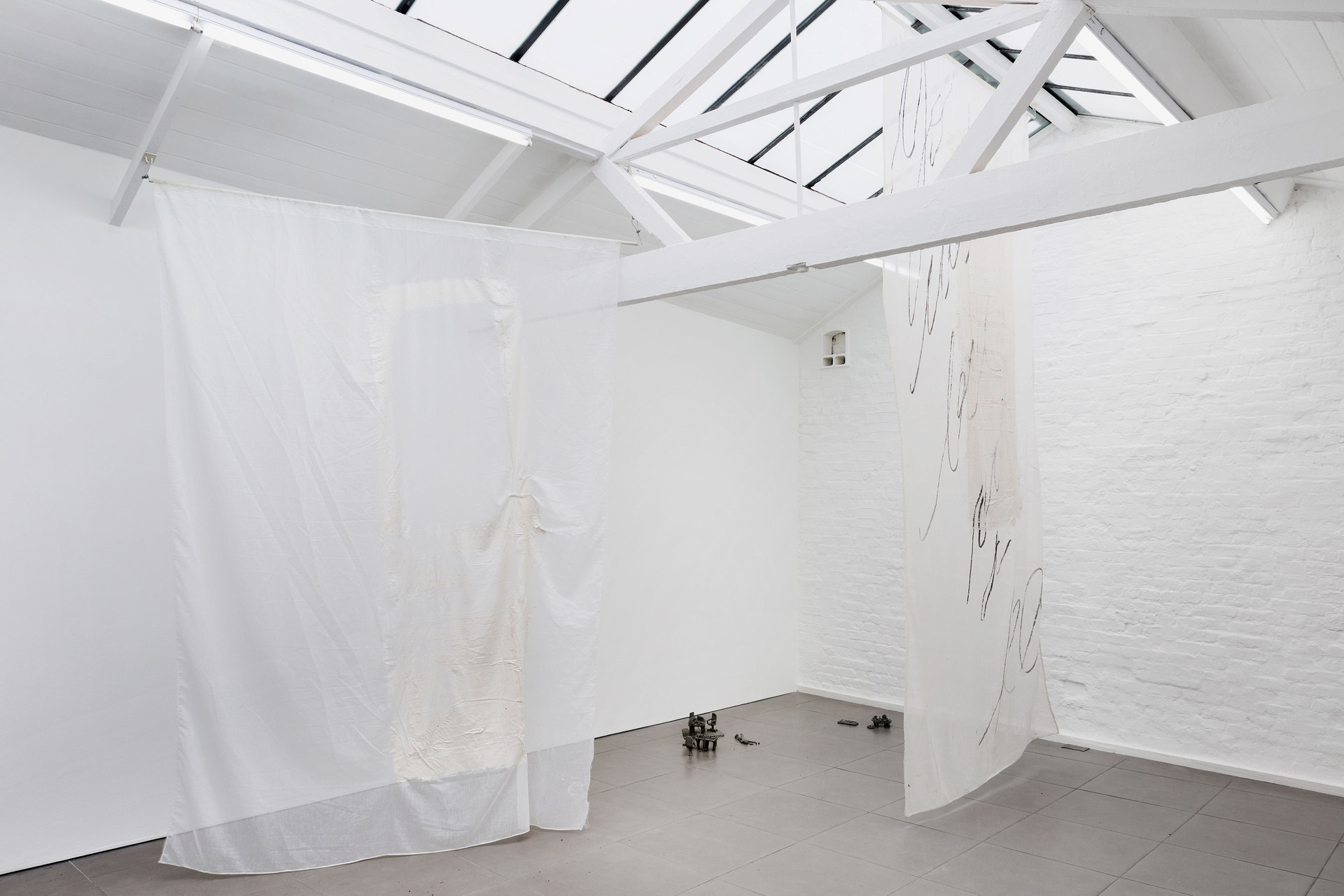 Mélanie Matranga, Emotional not sentimental, 2013 Mélanie Matranga, Emotional not sentimental, 2013, silicone silkscreen on cotton, dimensions variable, Cell Project Space