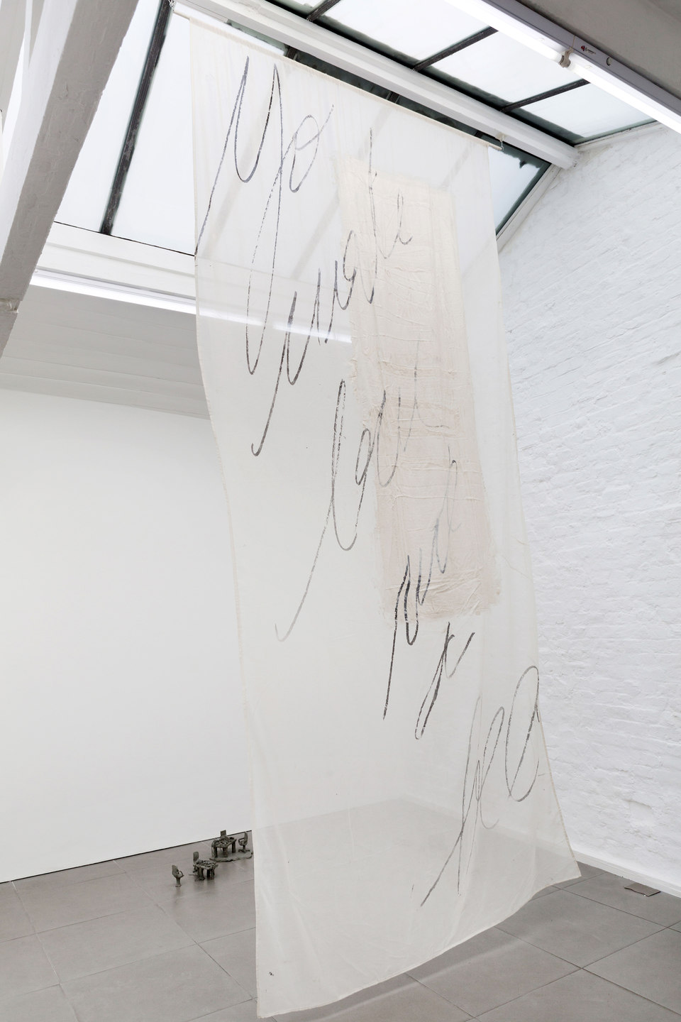 Mélanie Matranga, Emotional not sentimental, 2013 Mélanie Matranga, Emotional not sentimental, 2013, silicone silkscreen on cotton, dimensions variable, Cell Project Space