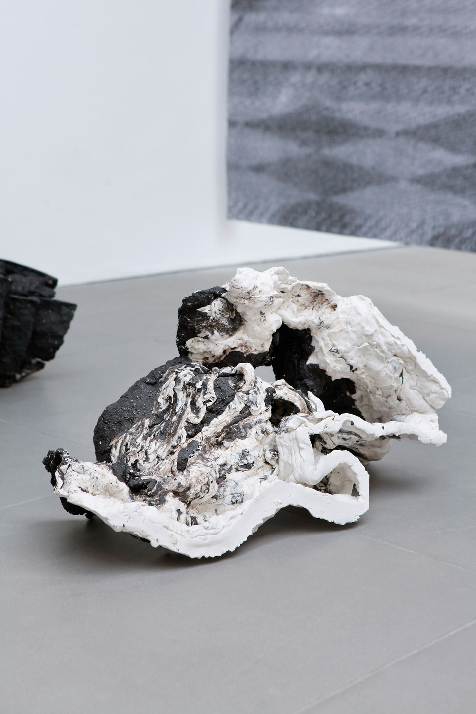 Peles Empire, Formation, 'formation 5', 2013, unglazed porcelain with black grog, h. 60 x w. 29 x d. 32 cm, Cell Project Space