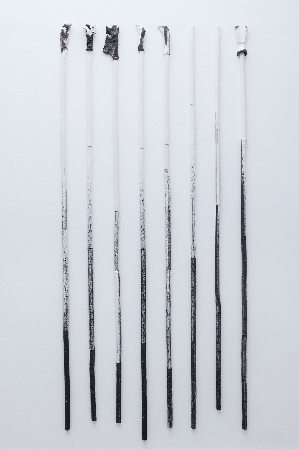 Peles Empire, Formation, 'formation 10', 2013, unglazed porcelain with black grog, h. 220 x w. 100 cm, Cell Project Space