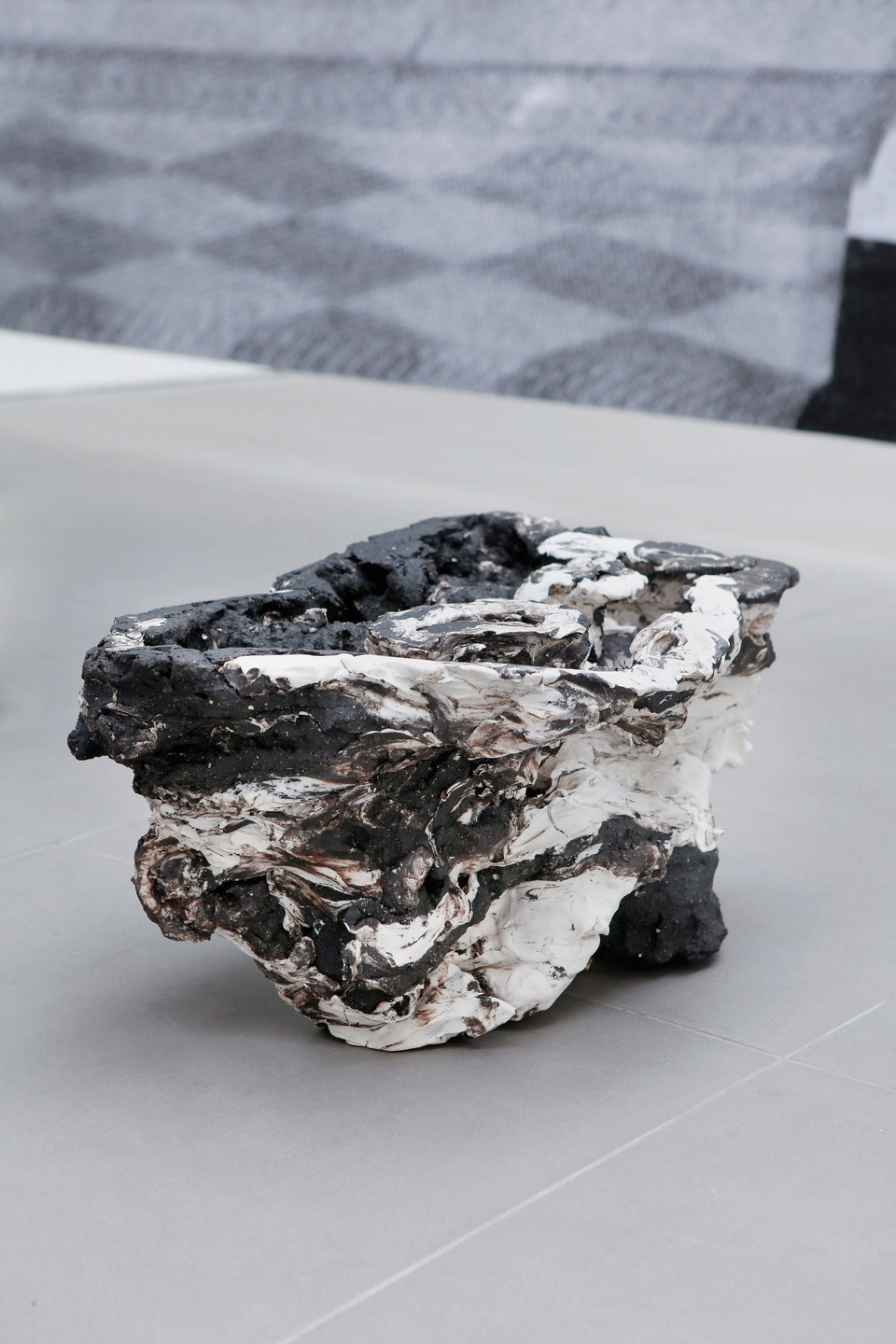 Peles Empire, Formation, 'formation 4', 2013, unglazed porcelain with black grog, h. 52 x w. 28 d. 26 cm, Cell Project Space