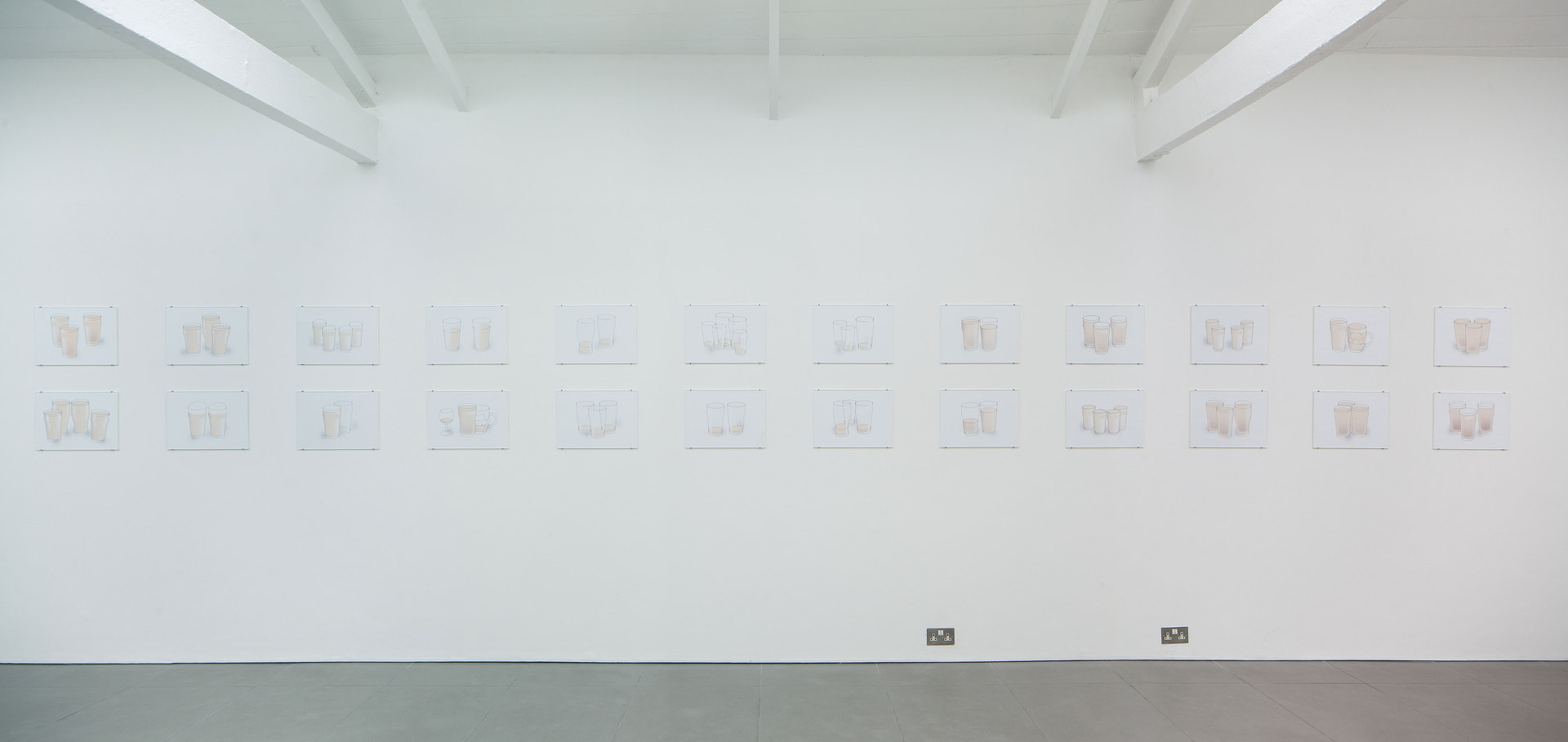 Rachel Reupke, Nonic, 2013, inkjet on paper, acrylic perspex, card, mountboard, nails, w. 779 cm x w. 73.8 cm