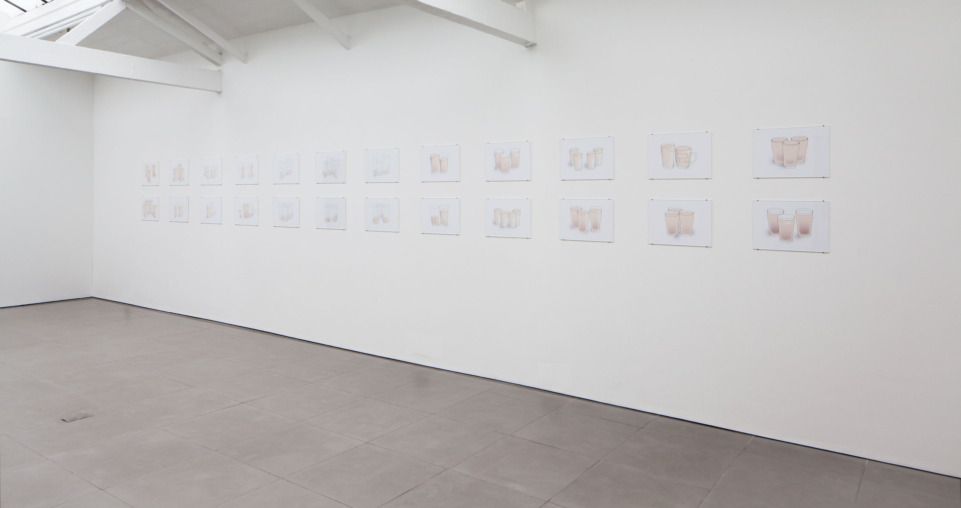 Rachel Reupke, Nonic, 2013, inkjet on paper, acrylic perspex, card, mountboard, nails, w. 779 cm x w. 73.8 cm