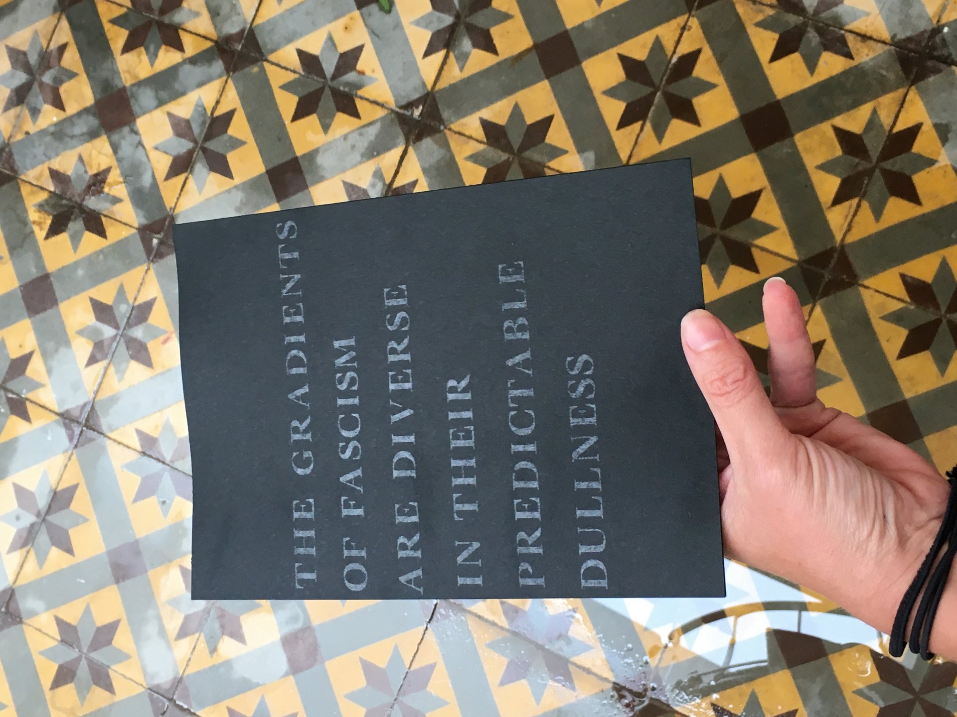 Gelare Khoshgozaran, Queer Correspondence, October 2020, Cell Project Space. Image submitted by Rowna Hughes from Athens, Greece. Gelare Khoshgozaran, Queer Correspondence, October 2020, Cell Project Space. Image submitted by Rowna Hughes from Athens, Greece.