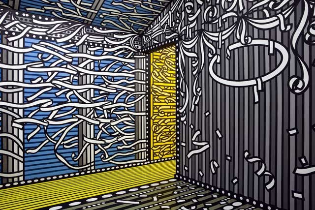 Tod Hanson, Parlour Collider, 2007,acrylic paint on mdf & hardboard, Cell Project Space