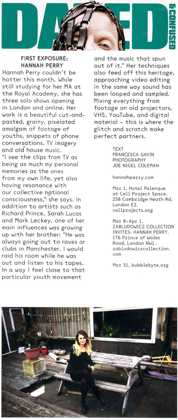 First Exposure Hannah Perry & Hotel Palenque in Dazed & Confused