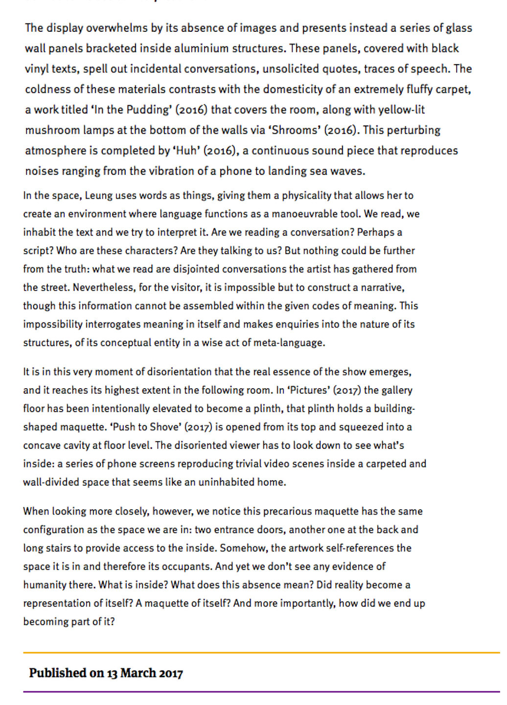 The Moves, Ghislaine Leung. Review  this is tomorrow page 2