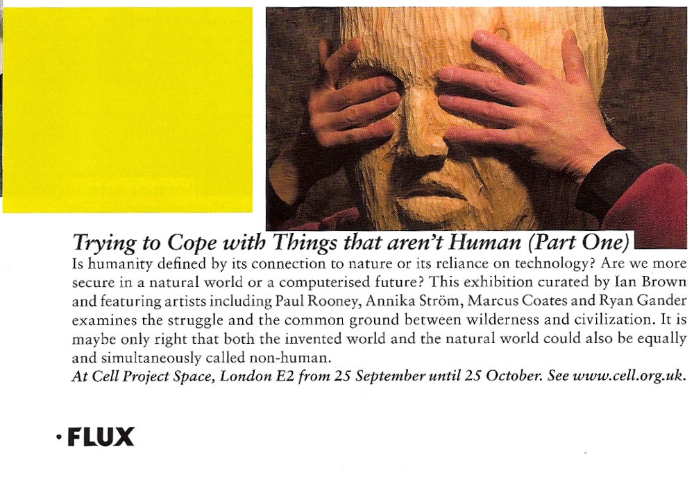 Trying To Cope with Things that aren't human, Flux Magazine tryingtocopeFLUX.jpg