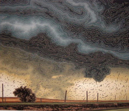 Roger Kelly 'from the bells to the ashes' acrylic on canvas