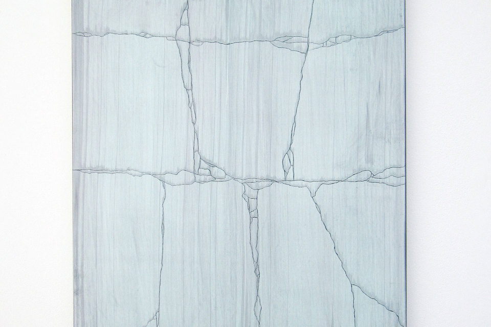 Andy Jackson, Tablet Tablet (A View from Peckham Rye), 2010 Andy Jackson, Tablet Tablet (A View from Peckham Rye), 2010, Acrylic and Metallic Acrylic on Board, (h.860mm x w.620mm), Cell Project Space