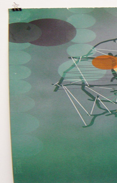 Bob Matthews 'Drawing for Cradle (7)', 2007, lithograph, acrylic, and pencil on paper Bob Matthews 'Drawing for Cradle (7)', 2007, lithograph, acrylic, and pencil on paper
