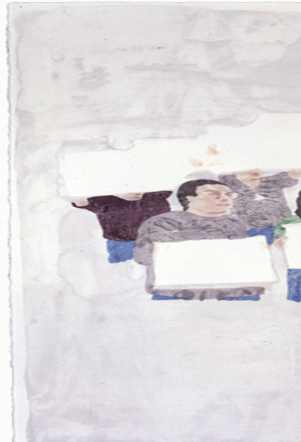 James Rielly 'We the people, we are the people', 2006, watercolour on Waterford series paper, 76.5 x 57.2 cm James Rielly 'We the people, we are the people', 2006, watercolour on Waterford series paper, 76.5 x 57.2 cm