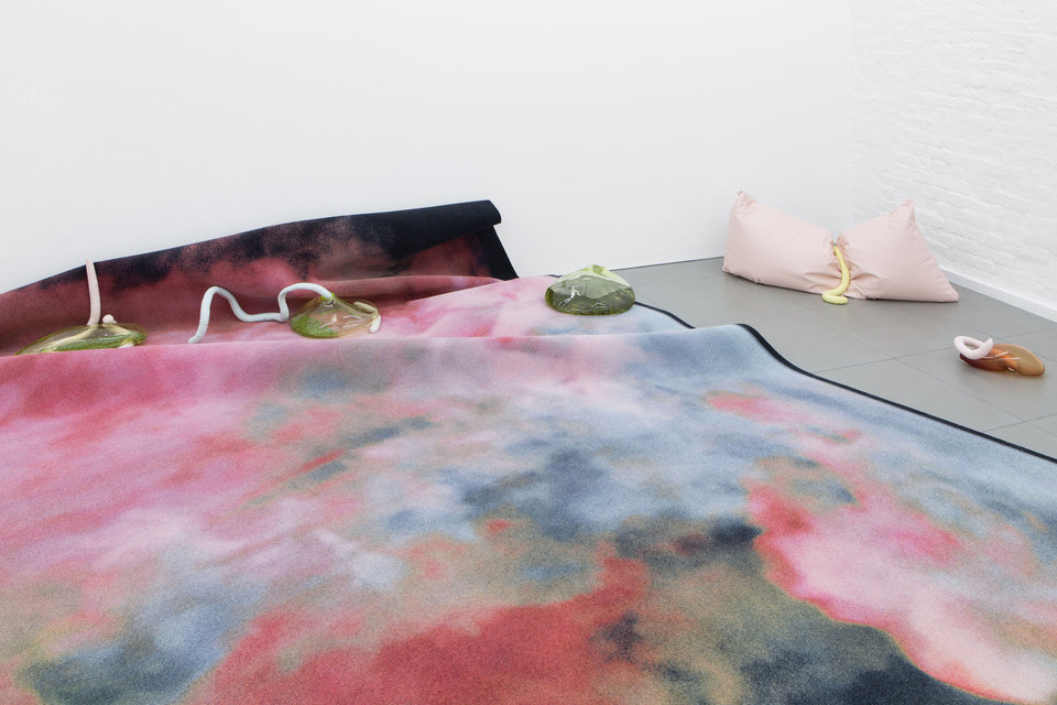 Julia Crabtree & William Evans, Gullet, 2017, Installation View, Cell Project Space Julia Crabtree & William Evans, Gullet, 2017, Installation View, Cell Project Space