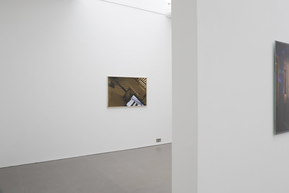 Niklas Taleb, Untitled, installation view, 2023, digital C-print mounted on aluminium dibond, artist frame; glass, tulipwood frame