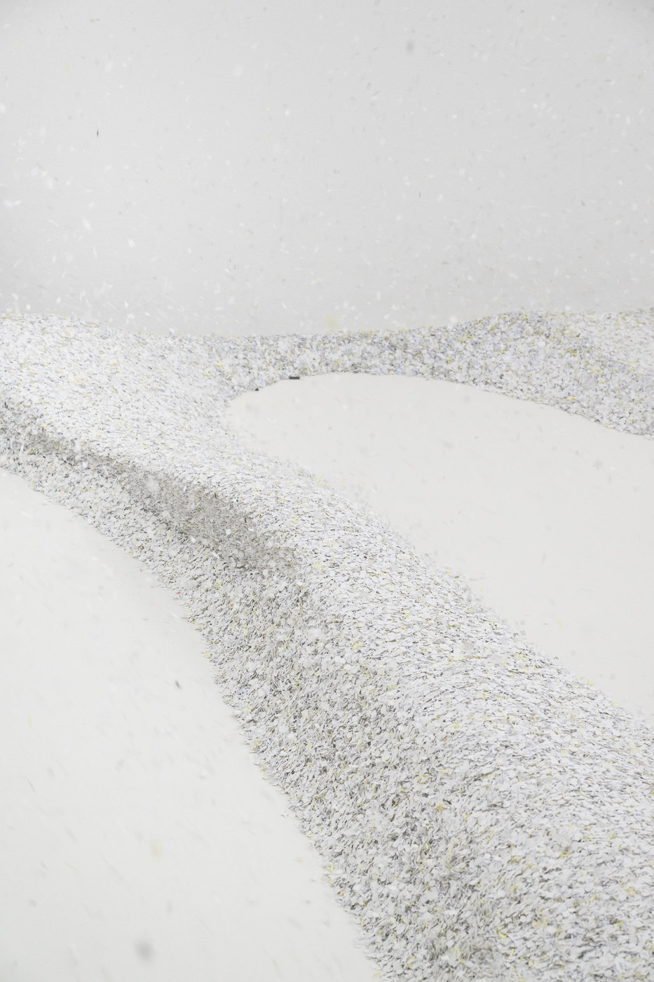 Ruoru Mou, Dirty Snow, 2025, detail, Fortunate, Cell Project Space, 2025