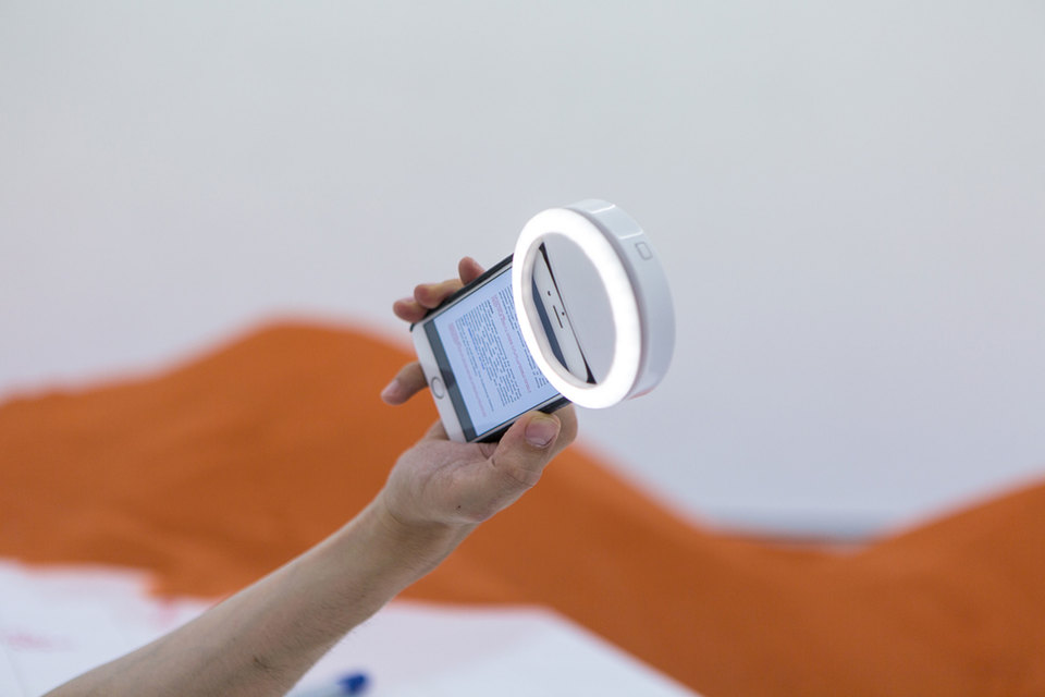 YGRG14X reading with the single hand, 2018, Performance Performers: Jaana-Kristiina Alakoski, Elin Gonzalez and Javier Marquerie Thomas