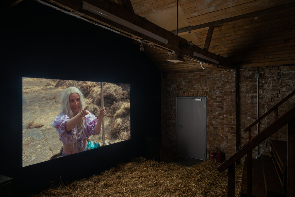 Josefin Arnell, Beast and Feast, Installation View, 2023, HD video, 25:10, single-channel video installation
