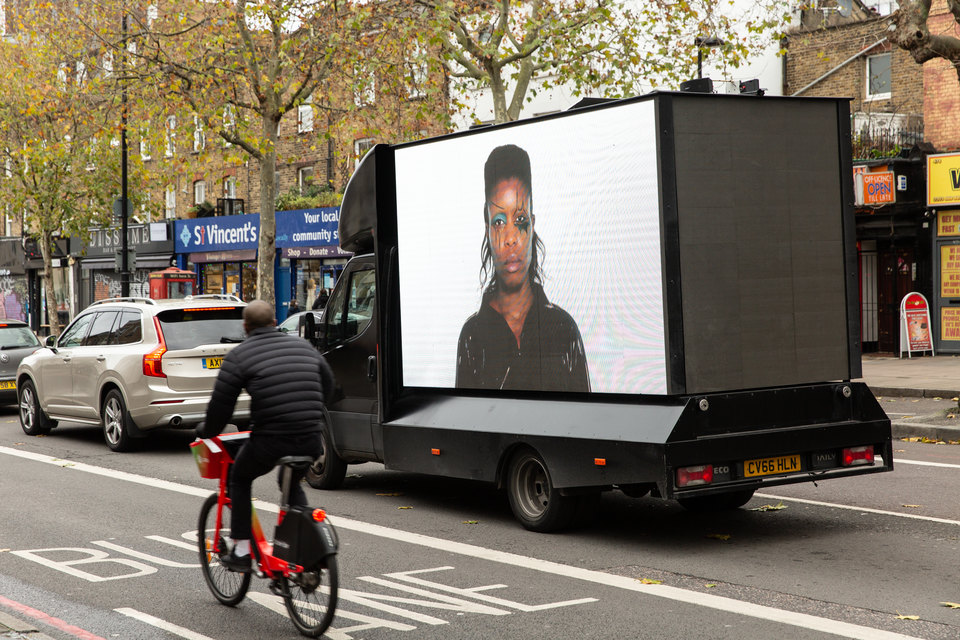 Nevermind (Screen Test 1), 2020, Kingsland Road, London