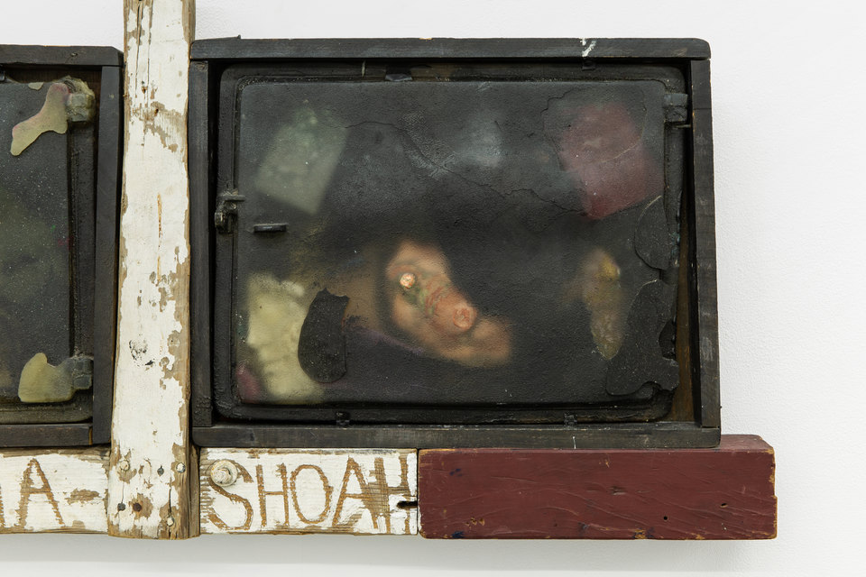 Stella Waitzkin, 'Yom Ha Shoah' [detail], n.d. (c. 1970s- 1980s), Cast polymer resin, embedded objects, wood and metal, 63.5 x 109 x 10cm, Shit and Doom - NO!art, 2019, Cell Project Space