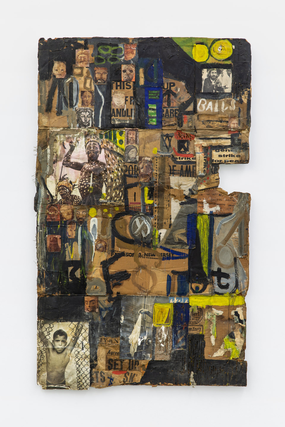 Richard Tyler, 'Untitled', c. 1962, Assemblage: magazine, pictures, newspaper, fabric, oil paint on cardboard box, 122 x 74 x 5cm, Shit and Doom - NO!art, 2019, Cell Project Space