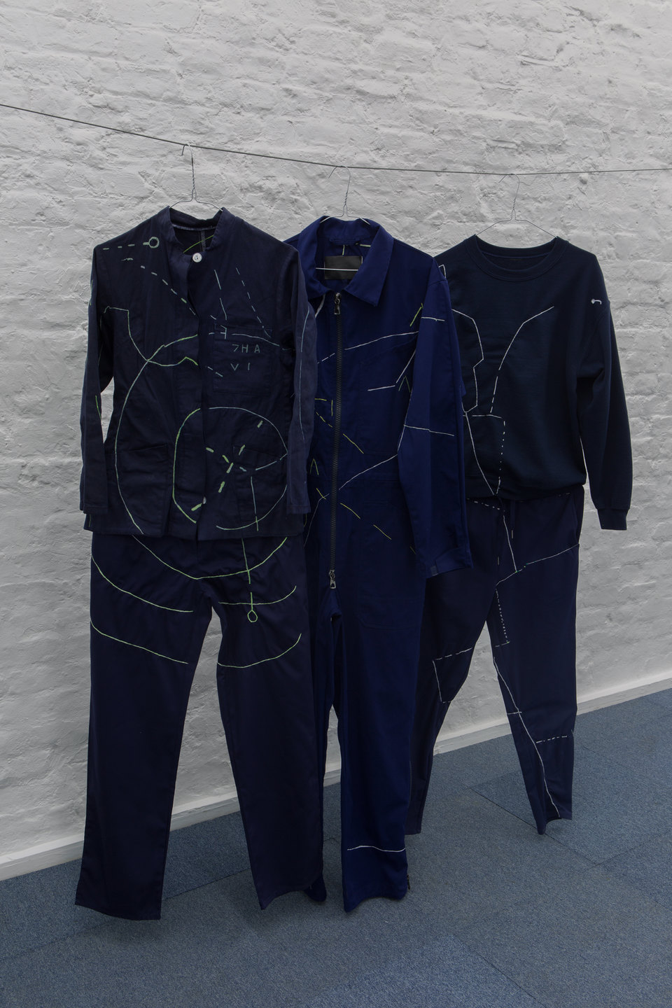 Angharad Williams and Mathis Gasser, 'Navigator Suits' (detail), 2018, Hergest:Nant, Cell Project Space