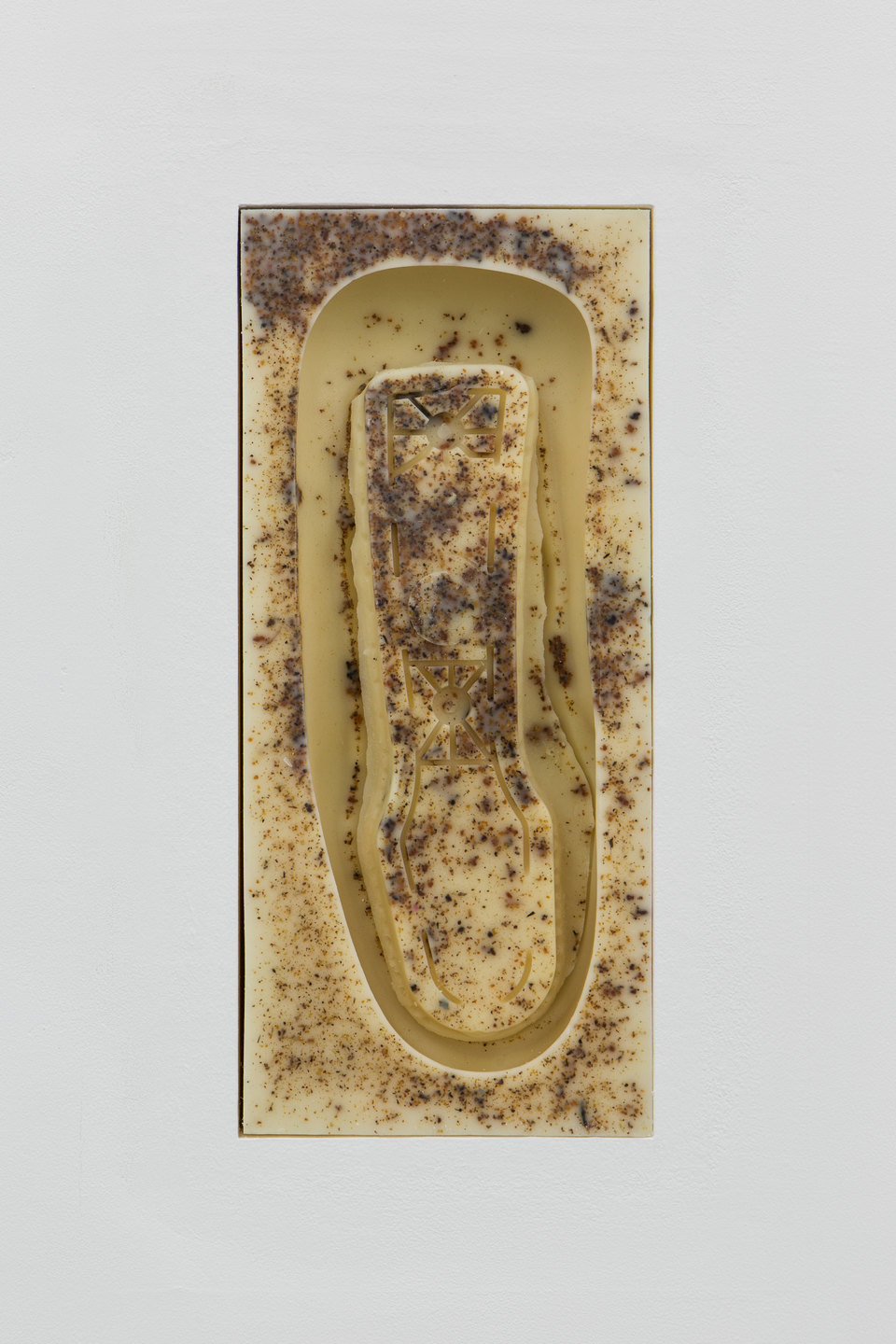 Patricia L. Boyd, 'Aeron Armrest I-XII', 2019, (Detail) Used restaurant grease, wax, damar resin 31.1 x 13.7cm each, Cell Project Space