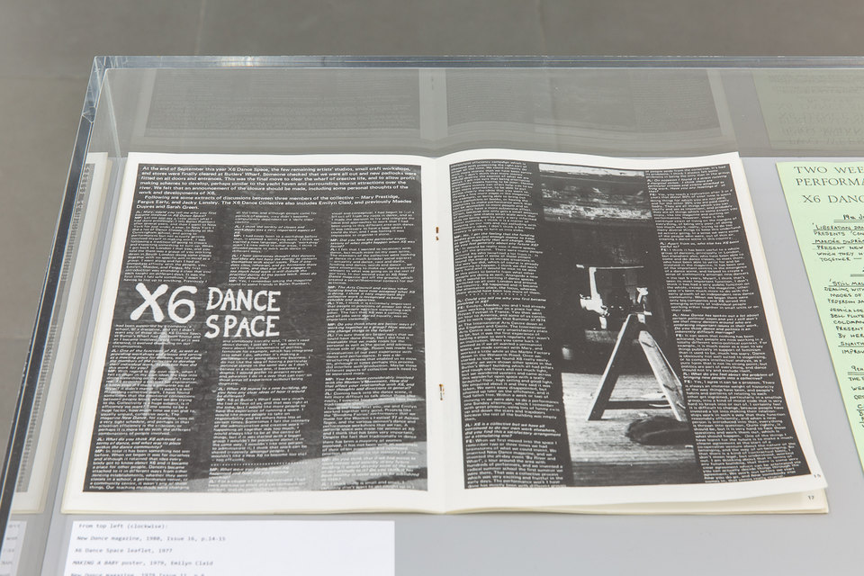 X6 Dance Space (1976-80): Liberation Notes, Installation view, 2020, Cell Project Space