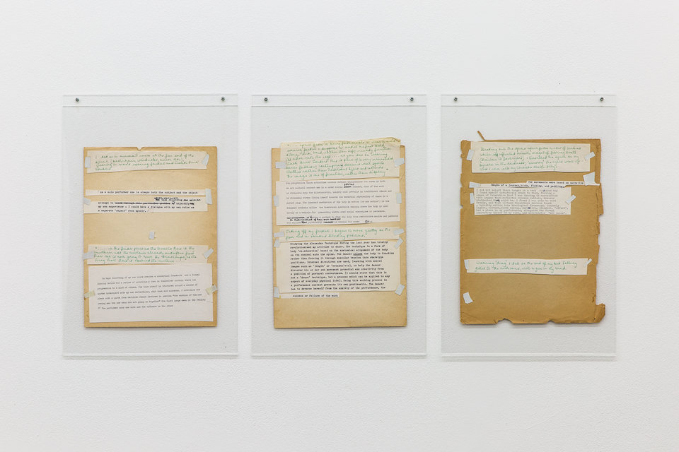 'Dance Object', 1977, Jacky Lansley, Cut and paste score, 22cm x 30cm, X6 Dance Space (1976-80): Liberation Notes, 2020, Cell Project Space 